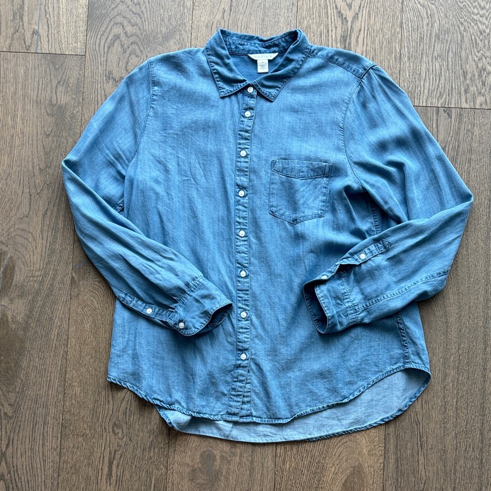 Caslon Casual Blue Button Down Shirt